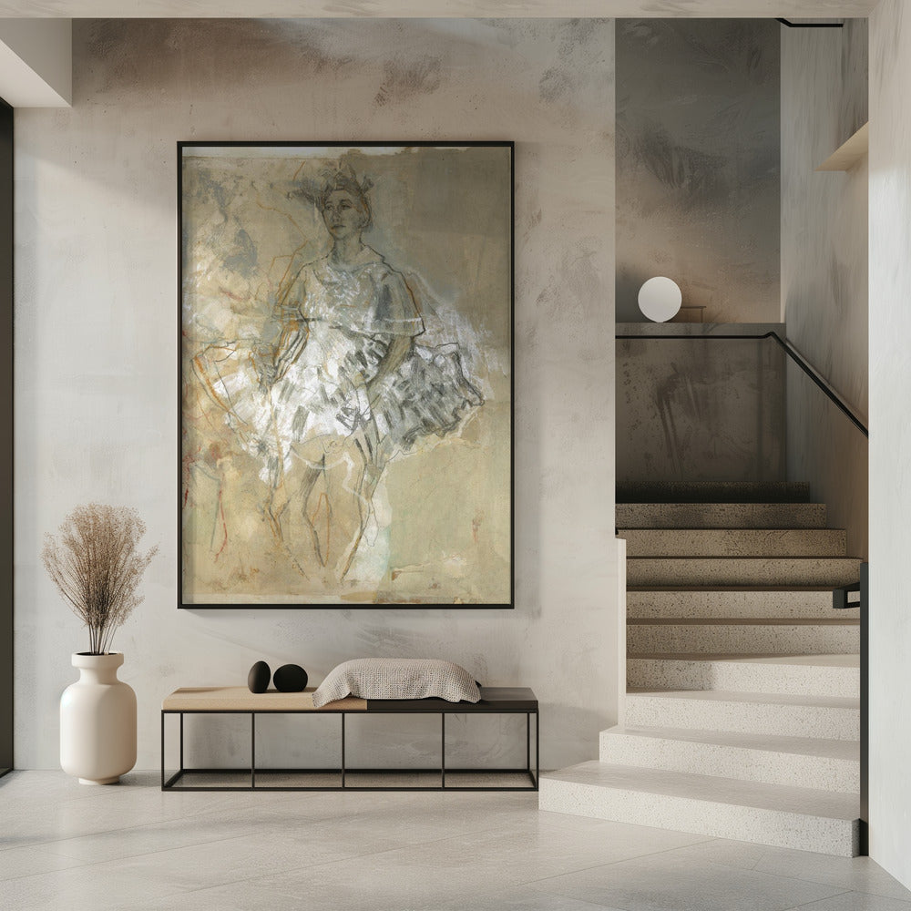 Abstract Art Canvas Print-wall-art-hommage-a-degas-xxiii-