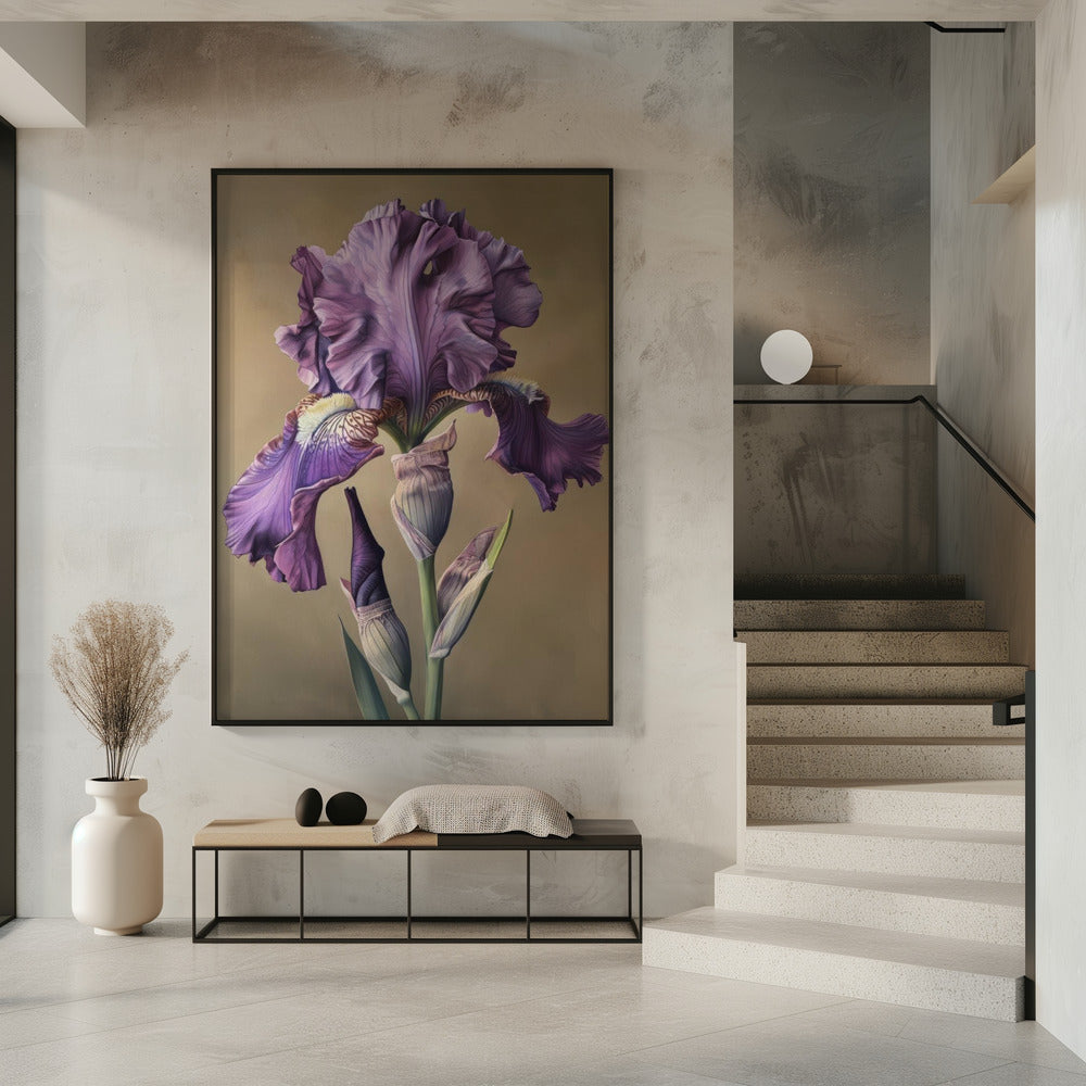 Floral Canvas Print-wall-art-iris-fl-101-inches
