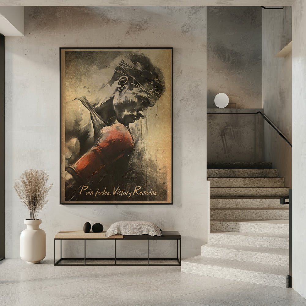 Wall art Pain Fades Victory Remains