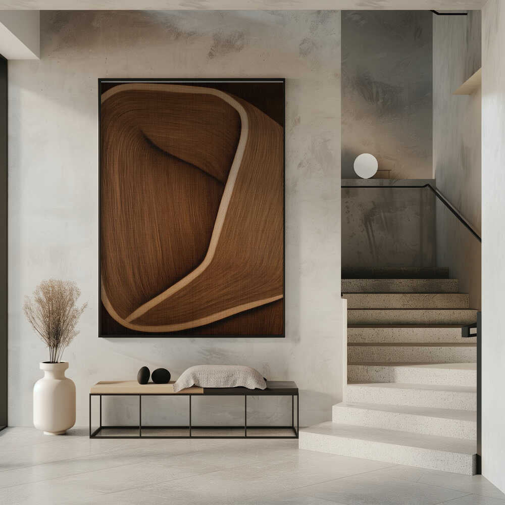 Wall art Caramel lines II