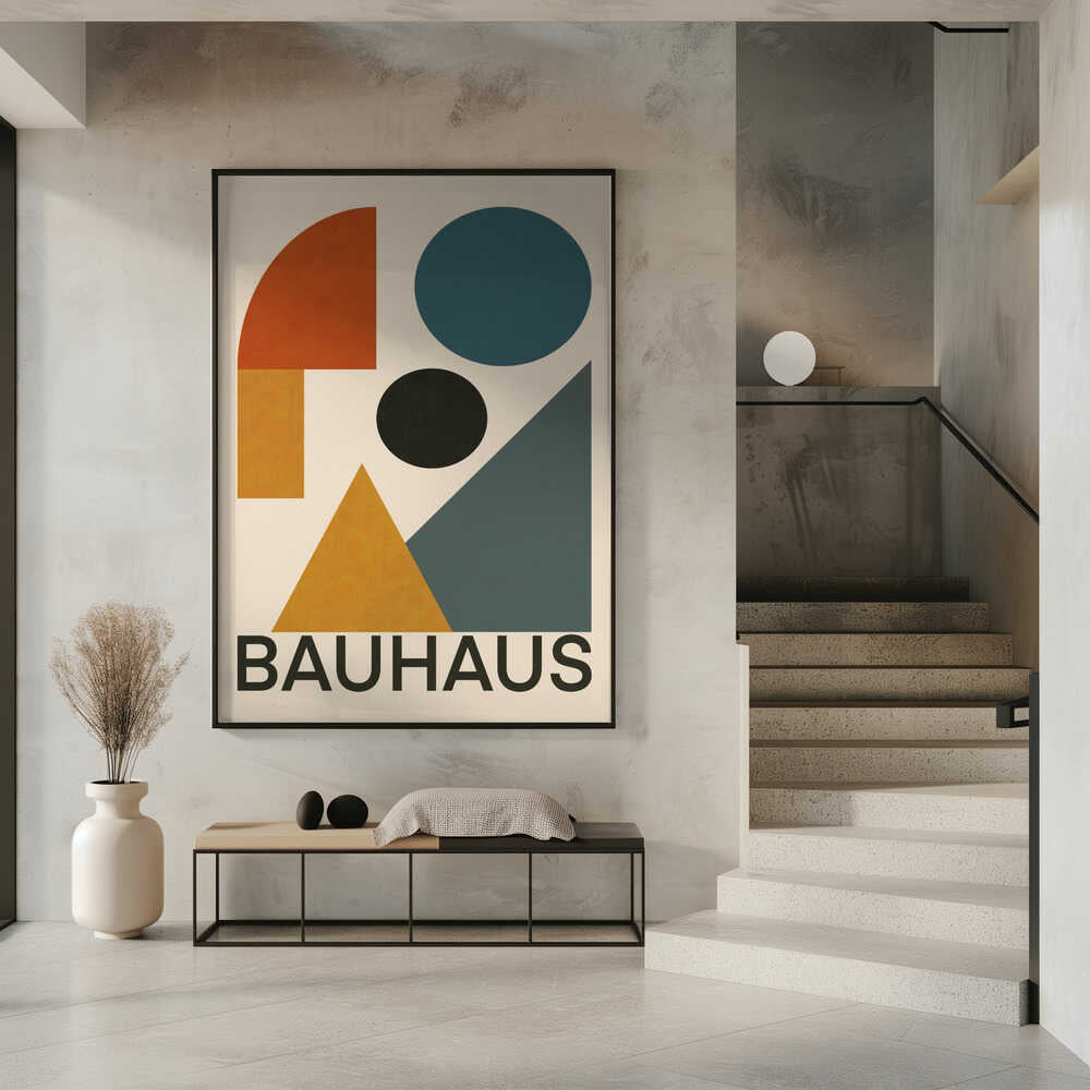 Wall art Geometric Bauhaus Composition