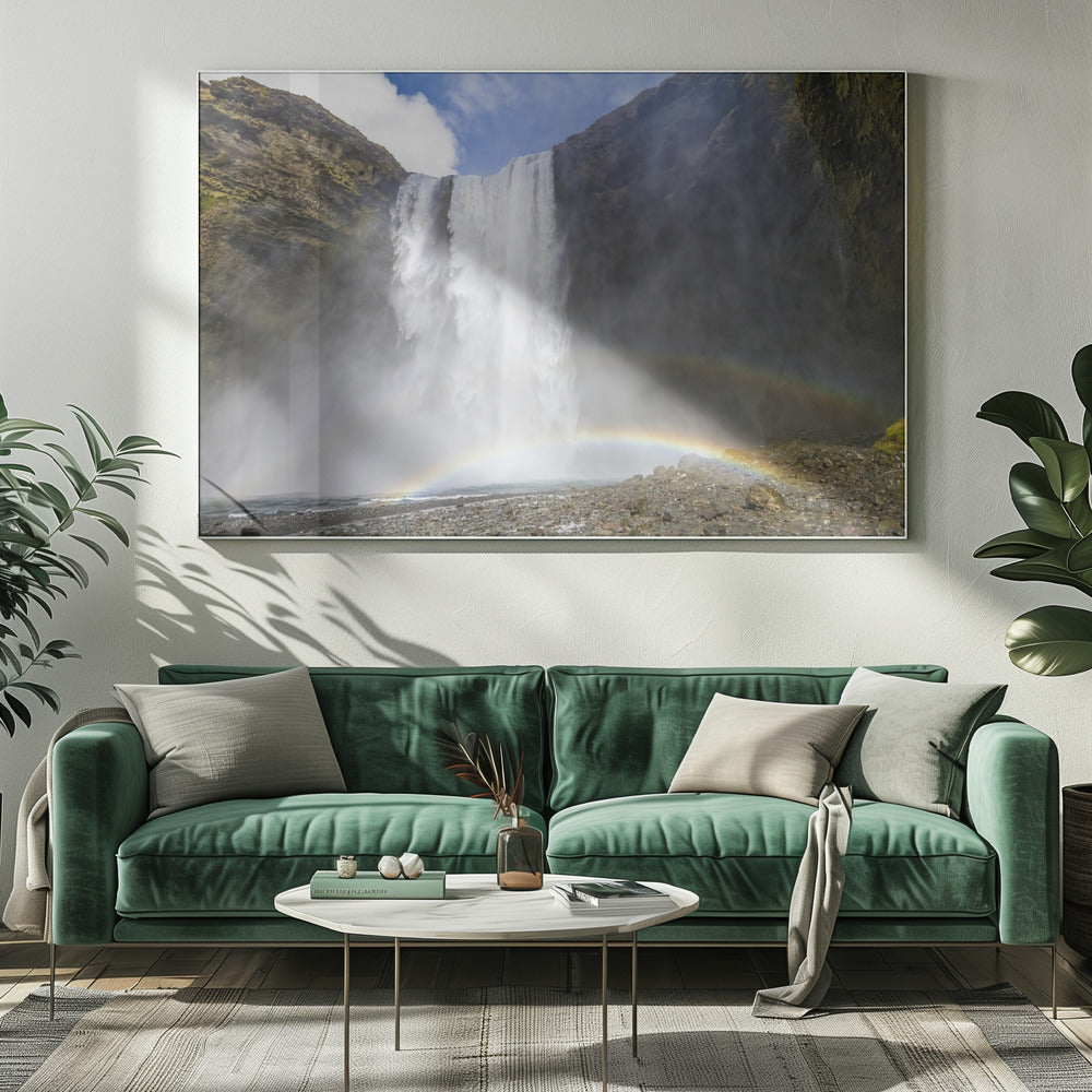 Landscape Photography Canvas Print-wall-art-iceland-skogafoss-