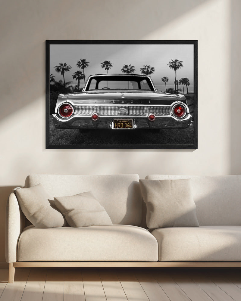 Ford Galaxie 500XL Wall Artwork In Black Floating Frame
