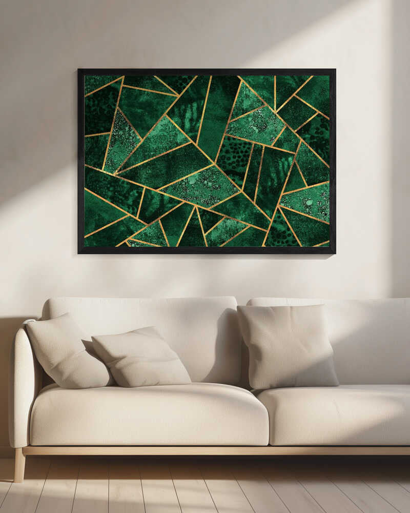 Wall art Deep Emerald