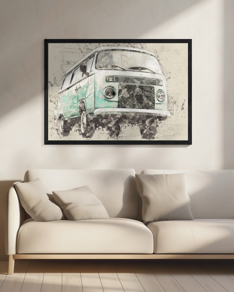 Wall art Volkswagen Combi