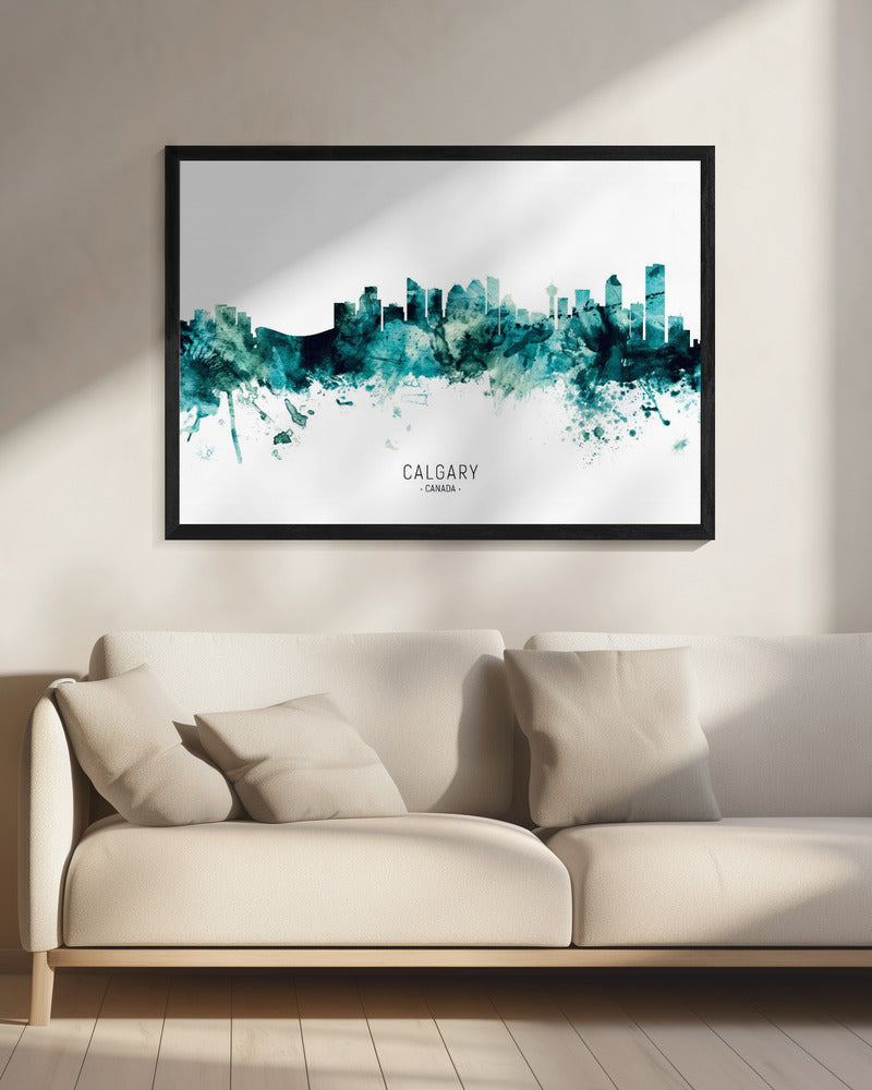 Wall art Calgary Canada Skyline