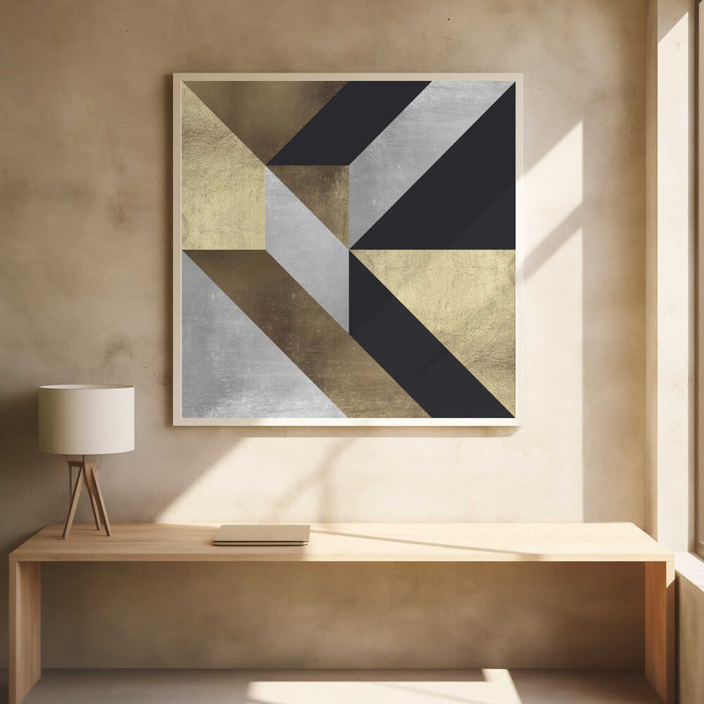 Wall art Golden Geometry