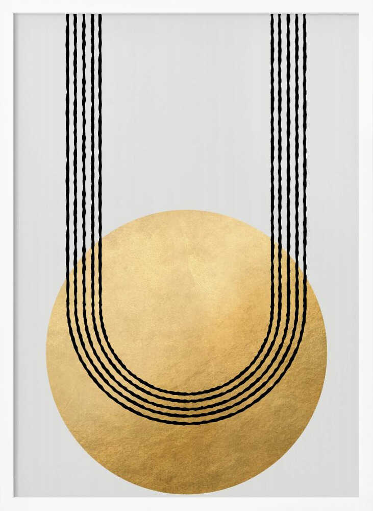 Gold balance – abstract wall art, additional artwork view 8