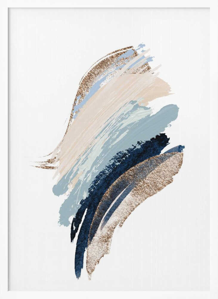 Smooth Shapes-1 – abstract wall art, additional artwork view 8