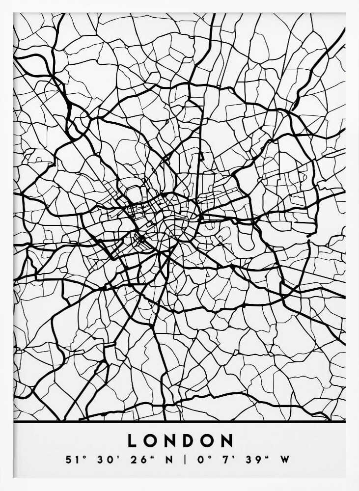 Wall art Black Maps 41