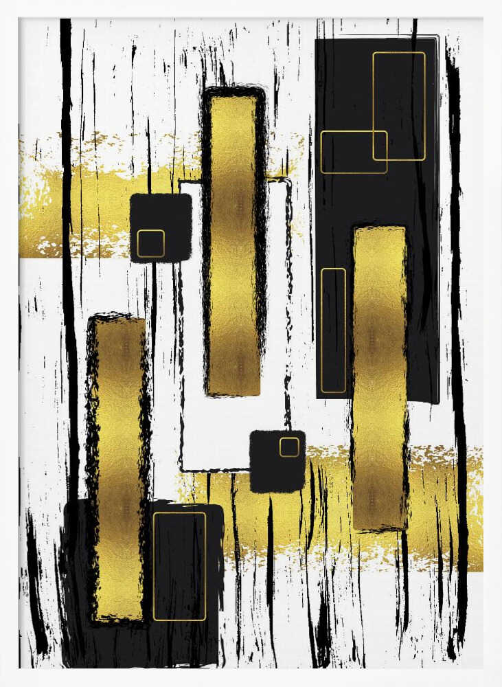 Wall art ABSTRACT ART Lively geometric fun