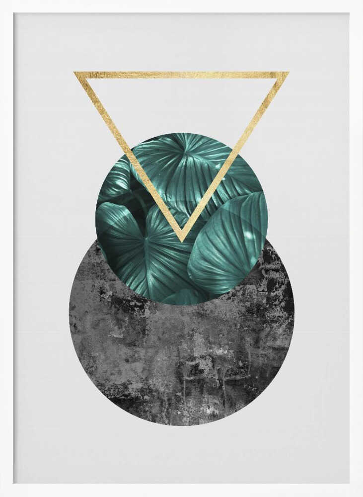 Wall art Botanical and geometric Shape