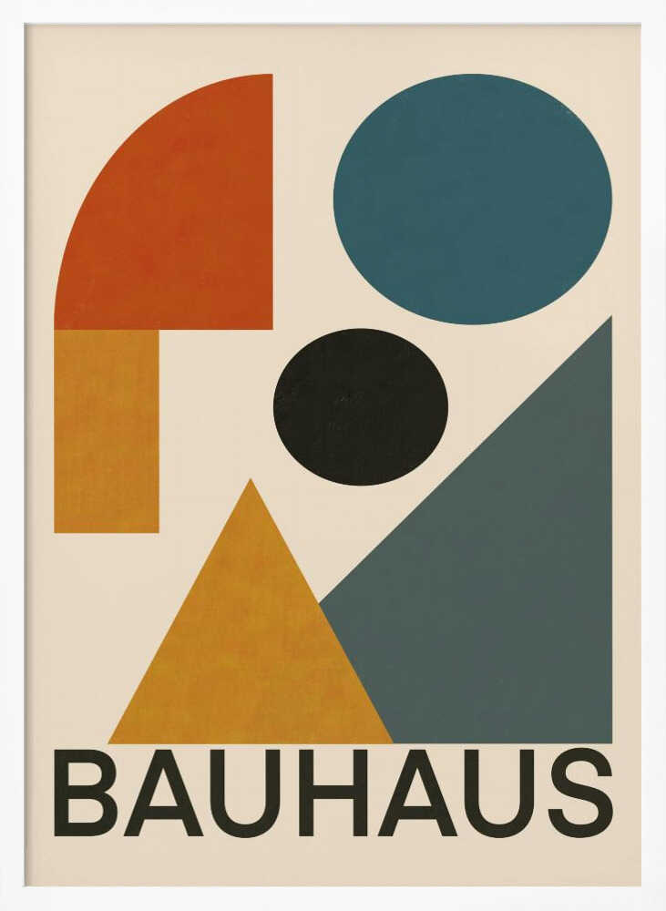 Wall art Geometric Bauhaus Composition