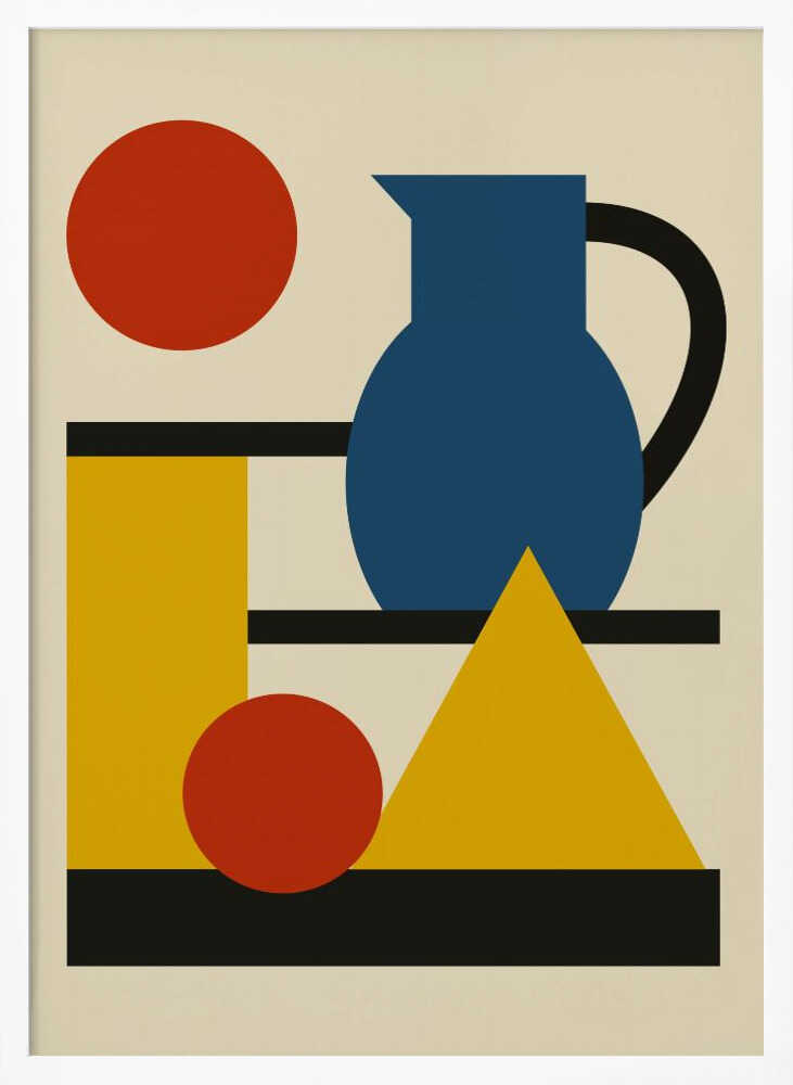 Wall art Geometric Shapes and Pitcher