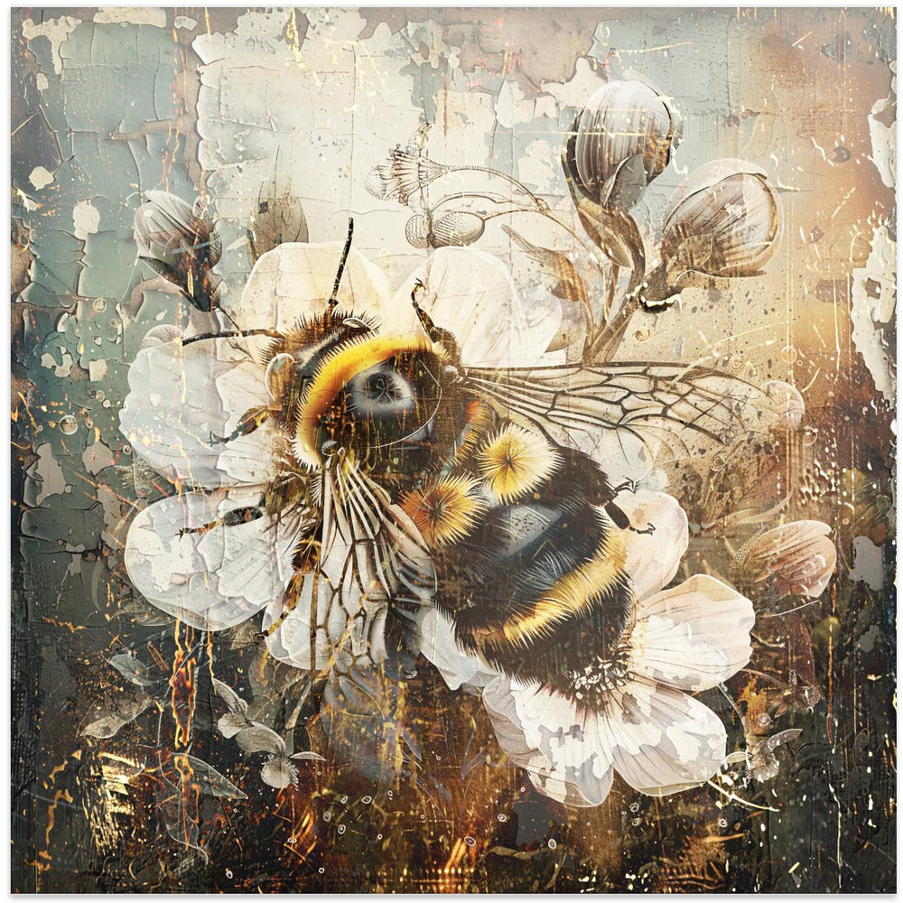 Abstract Art Canvas Print-wall-art-floral-animals-vintage-art-illustration-08-24X24inches