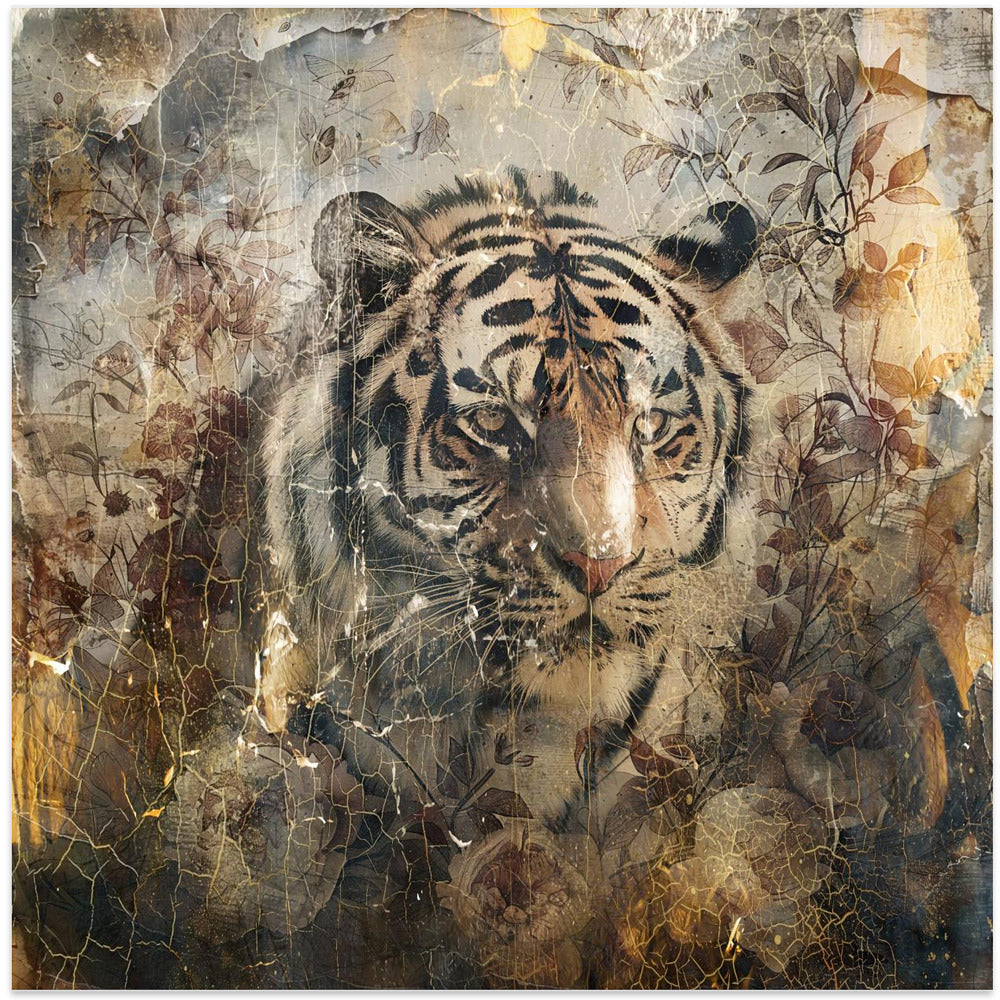 Abstract Art Canvas Print-wall-art-floral-animals-vintage-art-illustration-27-24X24