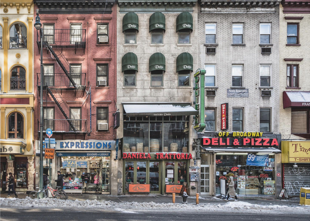 Wall Art A cold day in NY 48X36inch Gallery Wrapped (Ready to Hang)