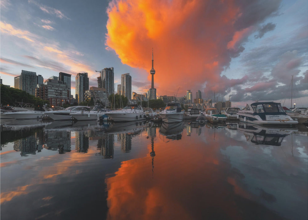 Wall art Burn in Toronto Canvas Print