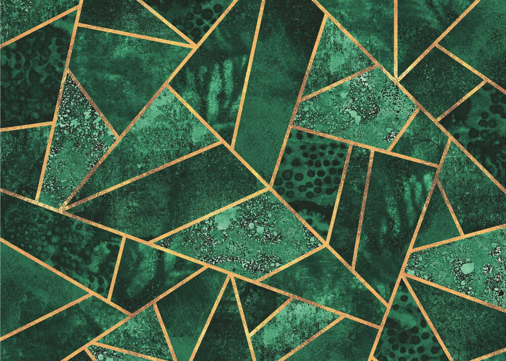 Wall art Deep Emerald