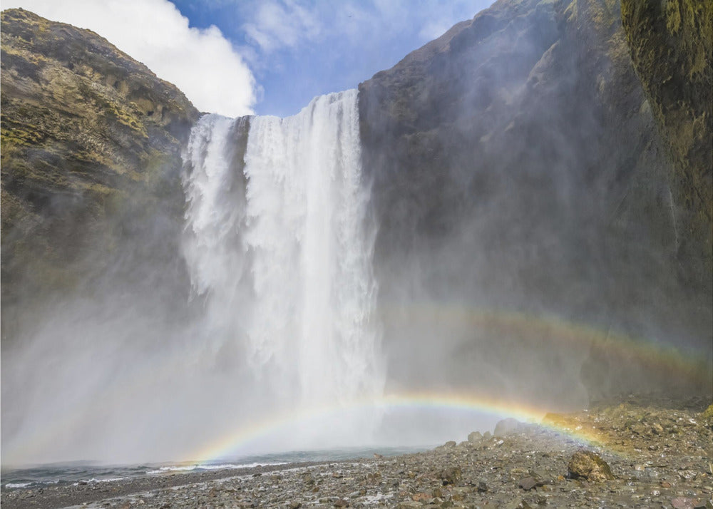 Landscape Photography Canvas Print-wall-art-iceland-skogafoss-48X36