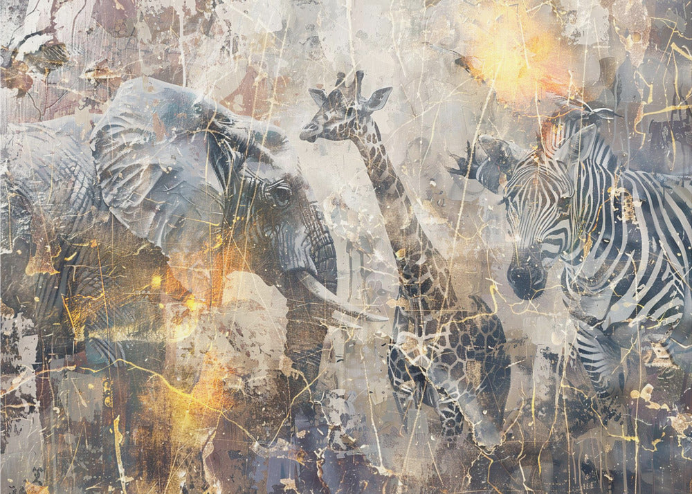 Abstract Art Canvas Print-wall-art-african-art-illustration-wallart-114-48X36