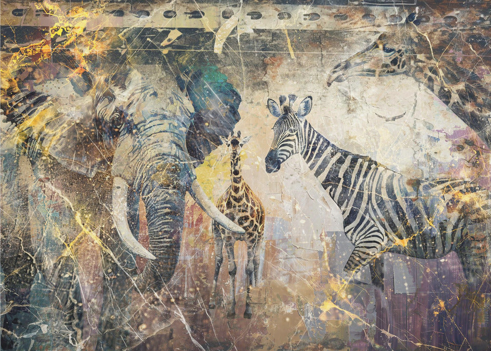 Abstract Art Canvas Print-wall-art-african-art-illustration-wallart-113-48X36