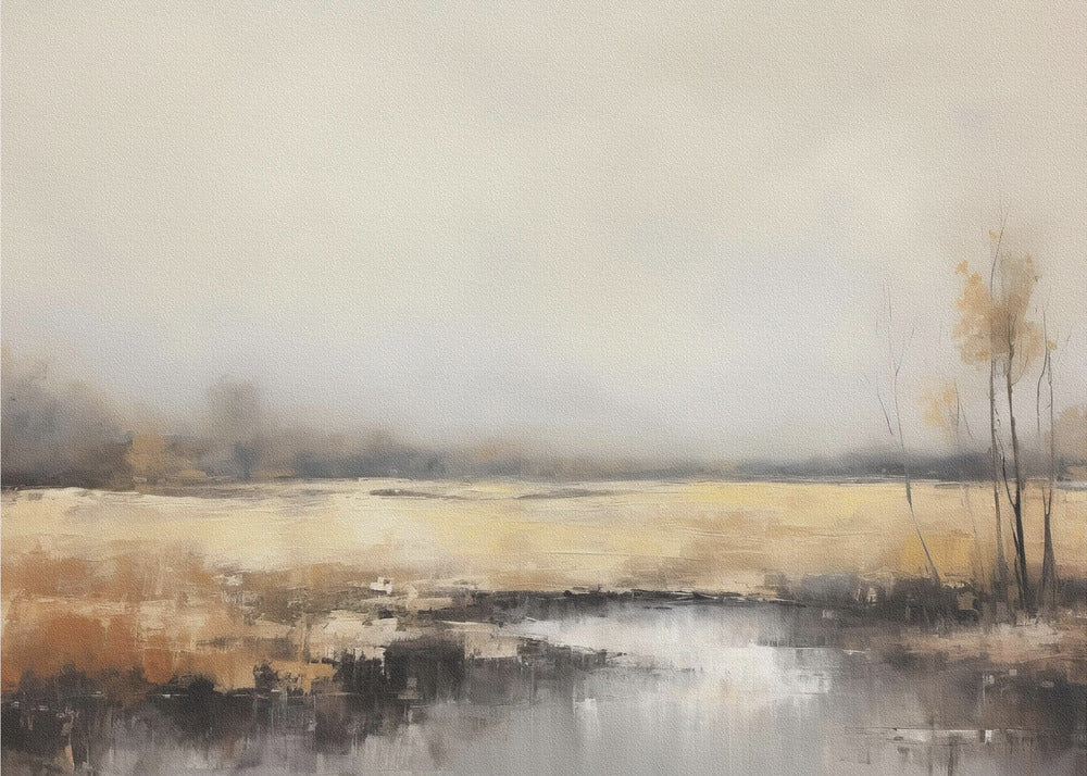 Abstract Art Canvas Print-wall-art-horizontal-abstract-landscape-3-48X36