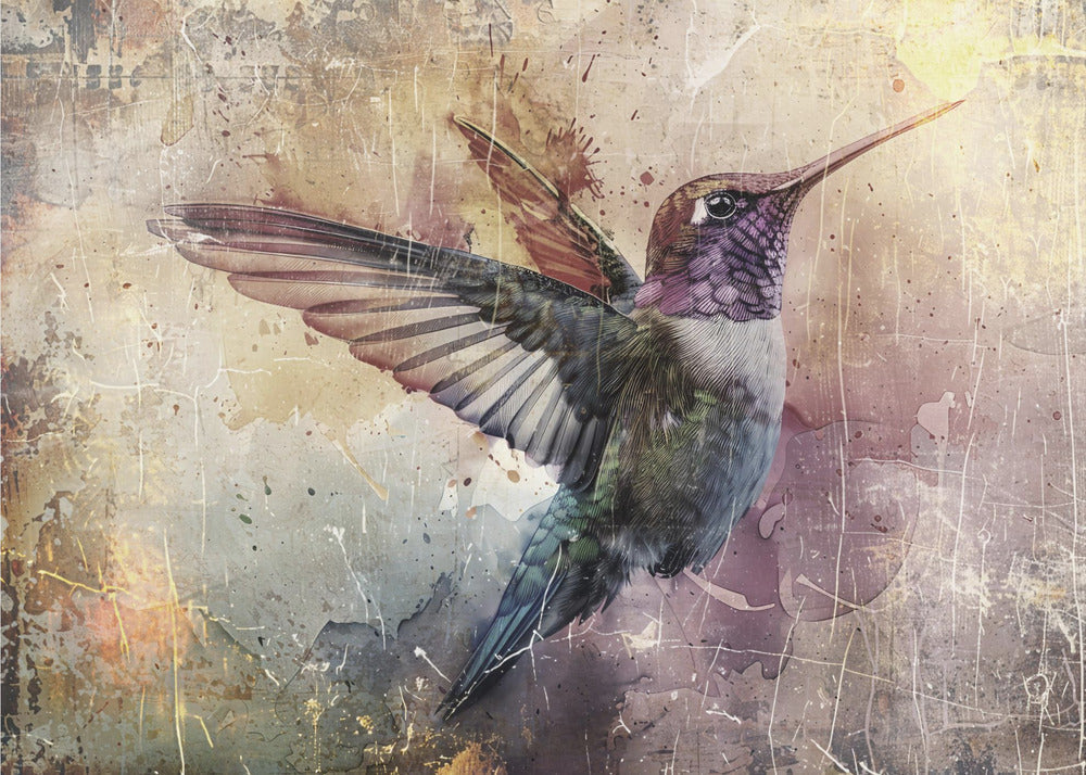 Abstract Art Canvas Print-wall-art-bird-birds-animal-vintage-art-illustration-wallart-11-48X36