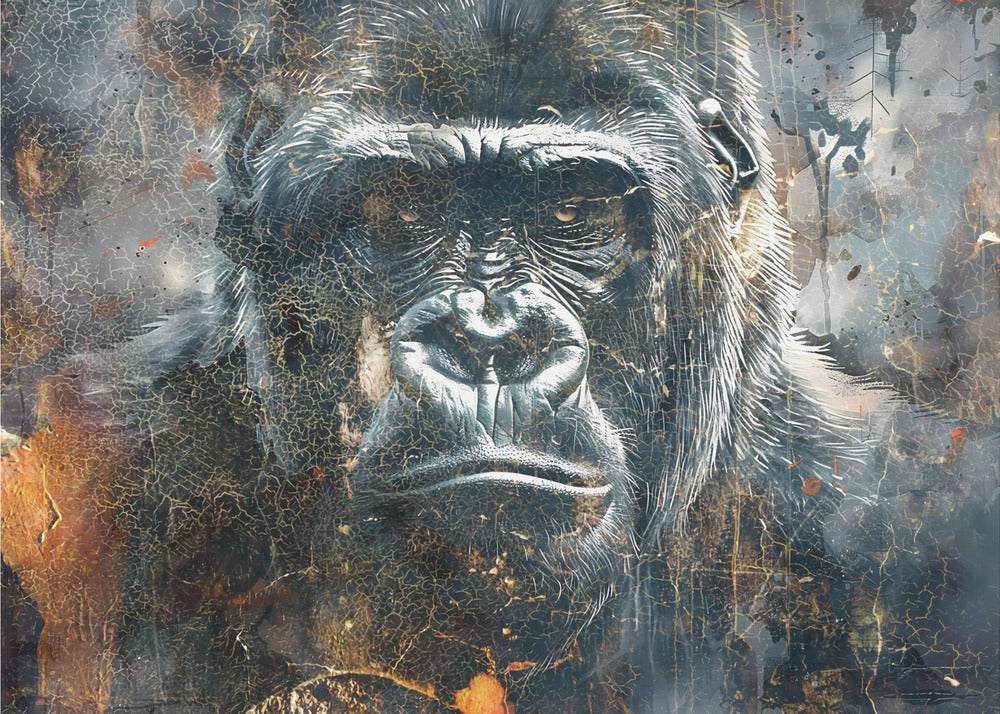 Abstract Art Canvas Print-wall-art-animal-vintage-art-illustration-wallart-04-48X36