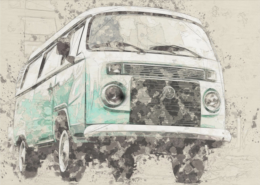 Wall art Volkswagen Combi