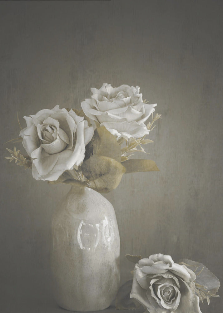 Softened Wall Artwork In Black Floating Frame