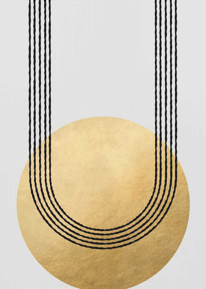 Gold balance – abstract wall art, artwork product view