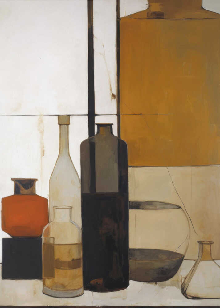 Shapes of Stillness – abstract wall art, artwork product view