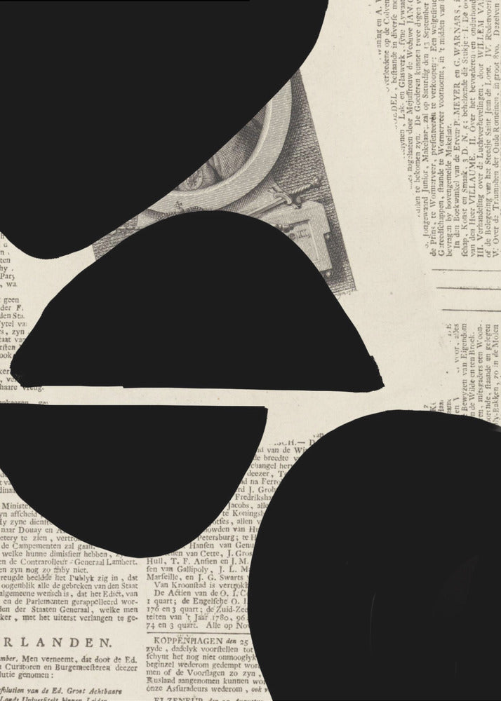 Abstract Paper VIII Wall Artwork In Black Floating Frame