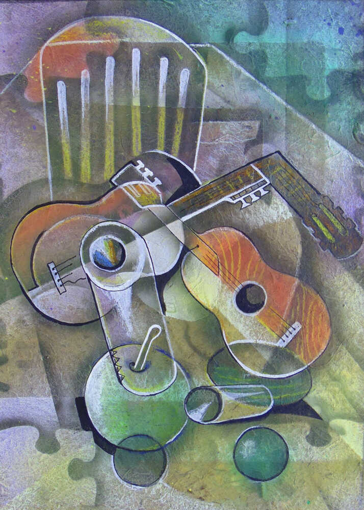 Wall art Still Life with Guitars