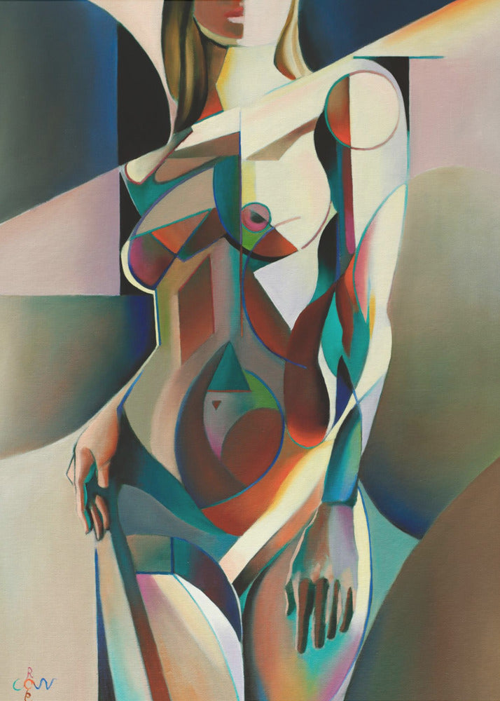 Neo Deco - 04-07-23 Wall Artwork In Black Floating Frame