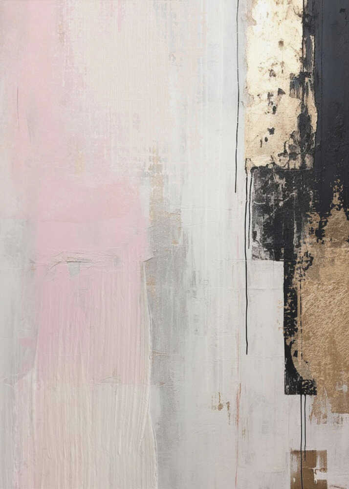 Wall art Pink abstraction