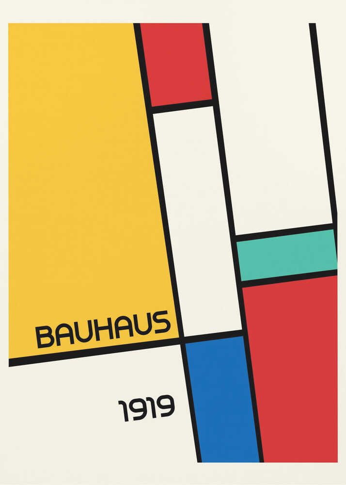 Wall art Bauhaus Geometric Design Retro