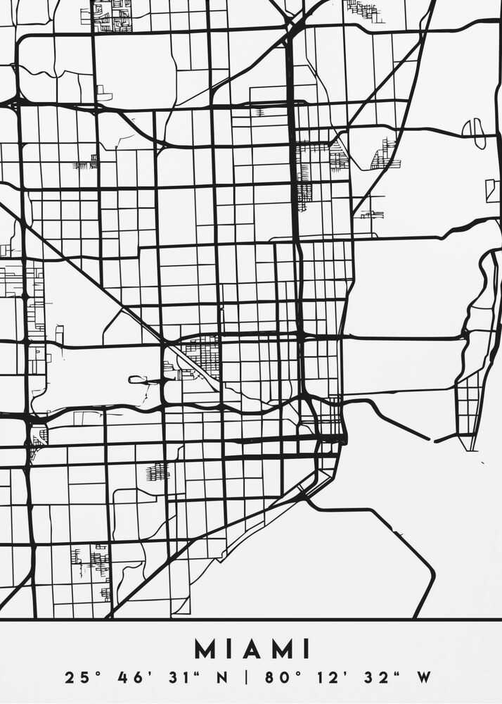 Wall art Black Maps 53