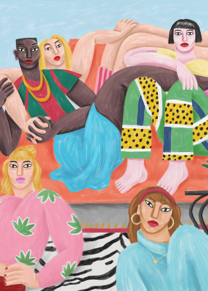 La Coloc Wall Artwork In Black Floating Frame