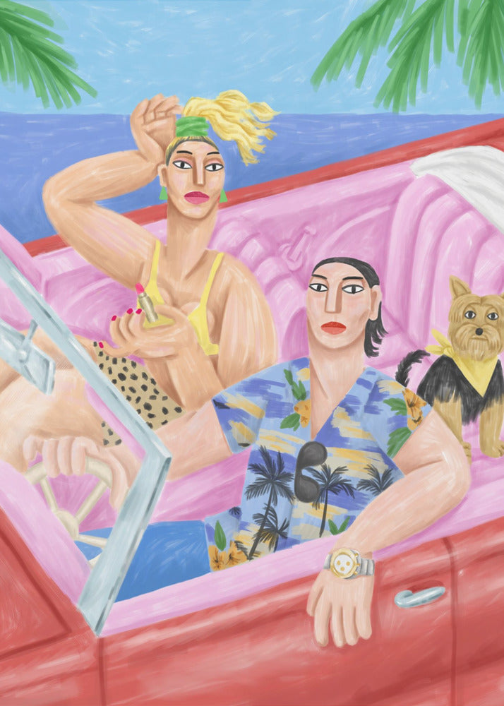 La Classe AÌ€ Palavas Wall Artwork In Black Floating Frame