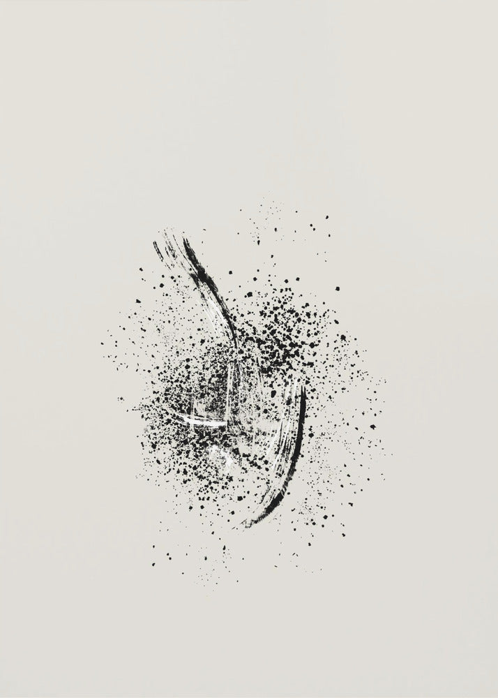 Abstract Art Canvas Print-wall-art-brush-splatters-2-24X36inches