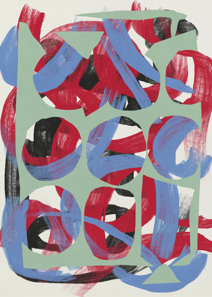 Abstract Art Canvas Print-wall-art-dry-directional-strokes-abstract-03-24X36inches