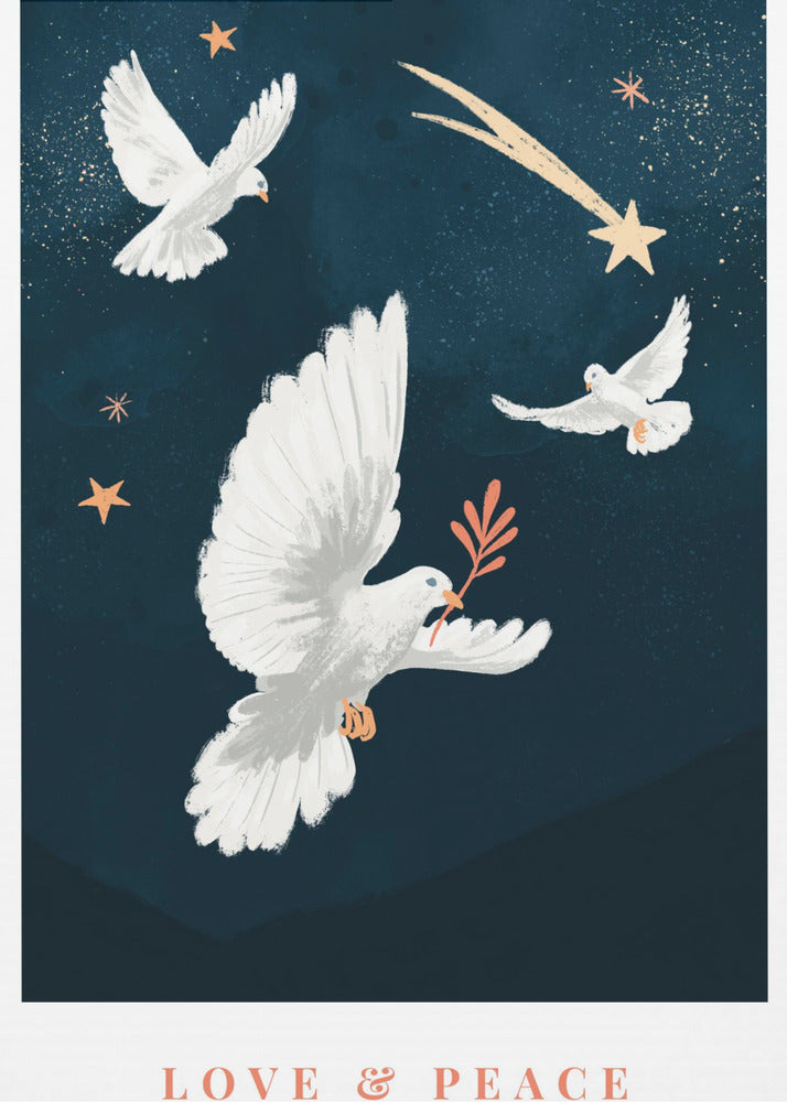 Wall art Love & Peace Canvas Print