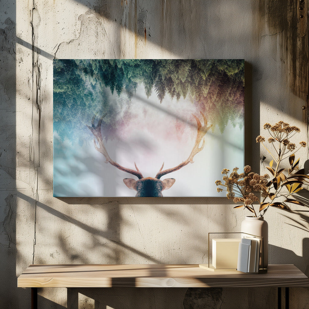 Antler Wall Artwork Gallery Wrap