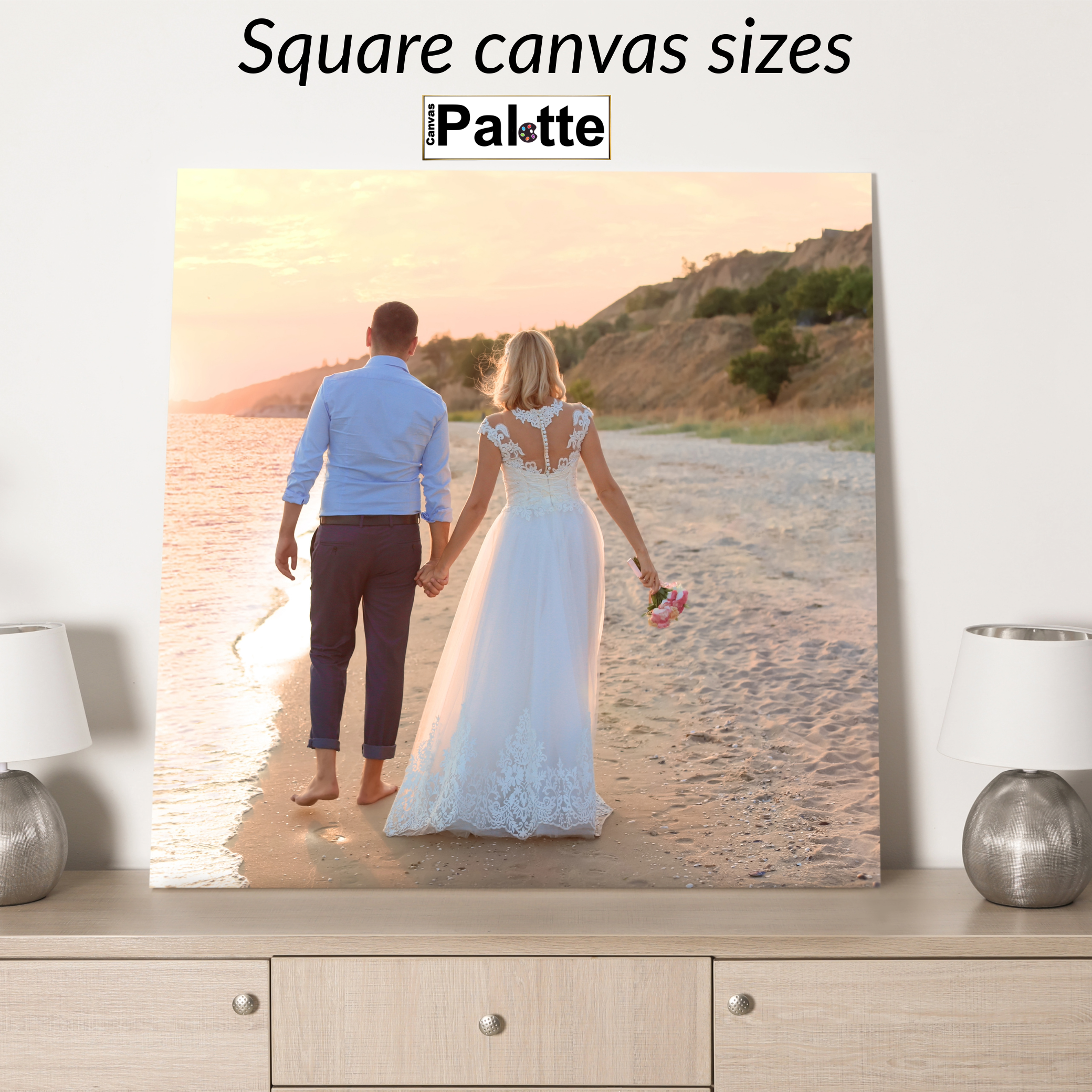 sample Print Wedding Photos on Canvas