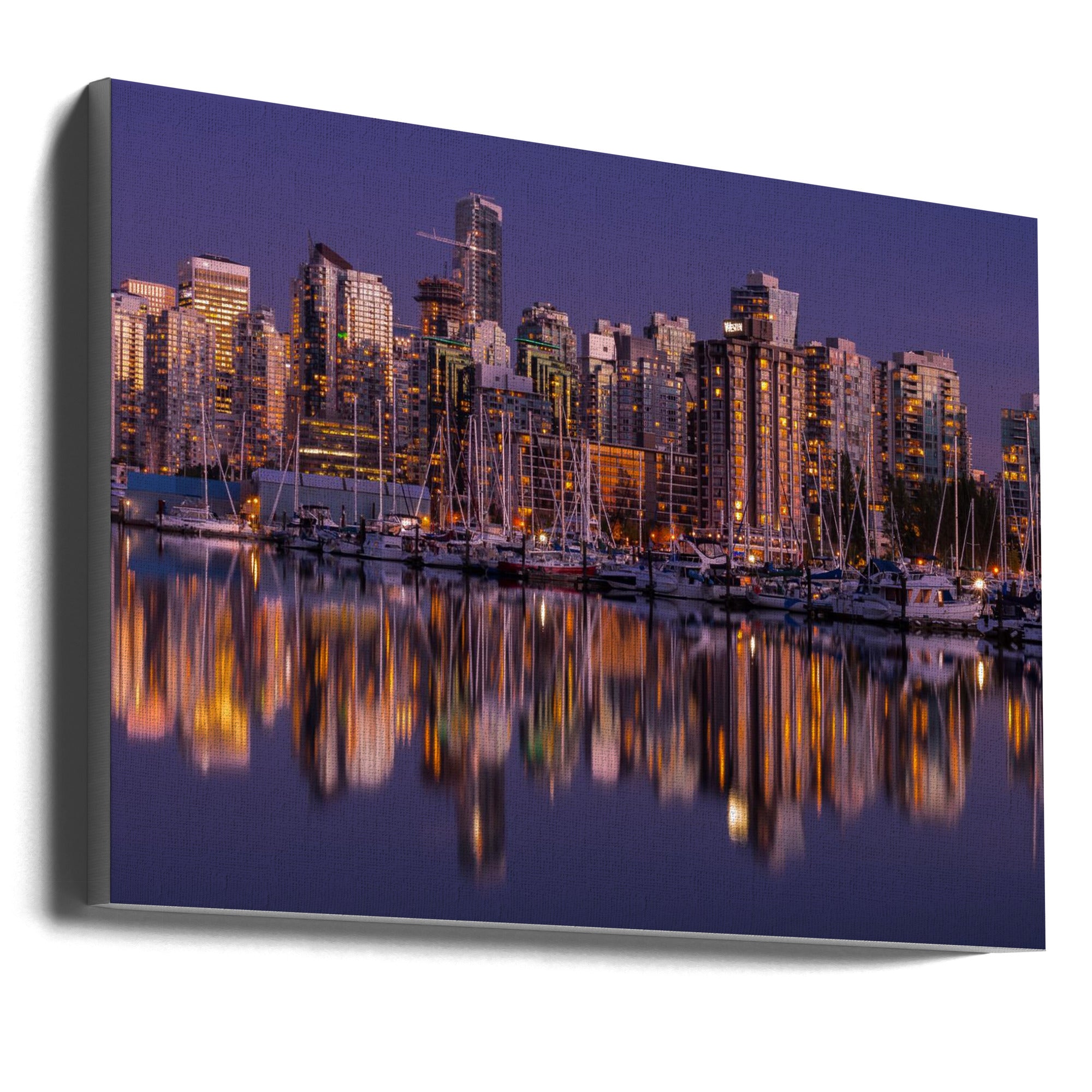 Glowing Vancouver artwork Canvas Palette