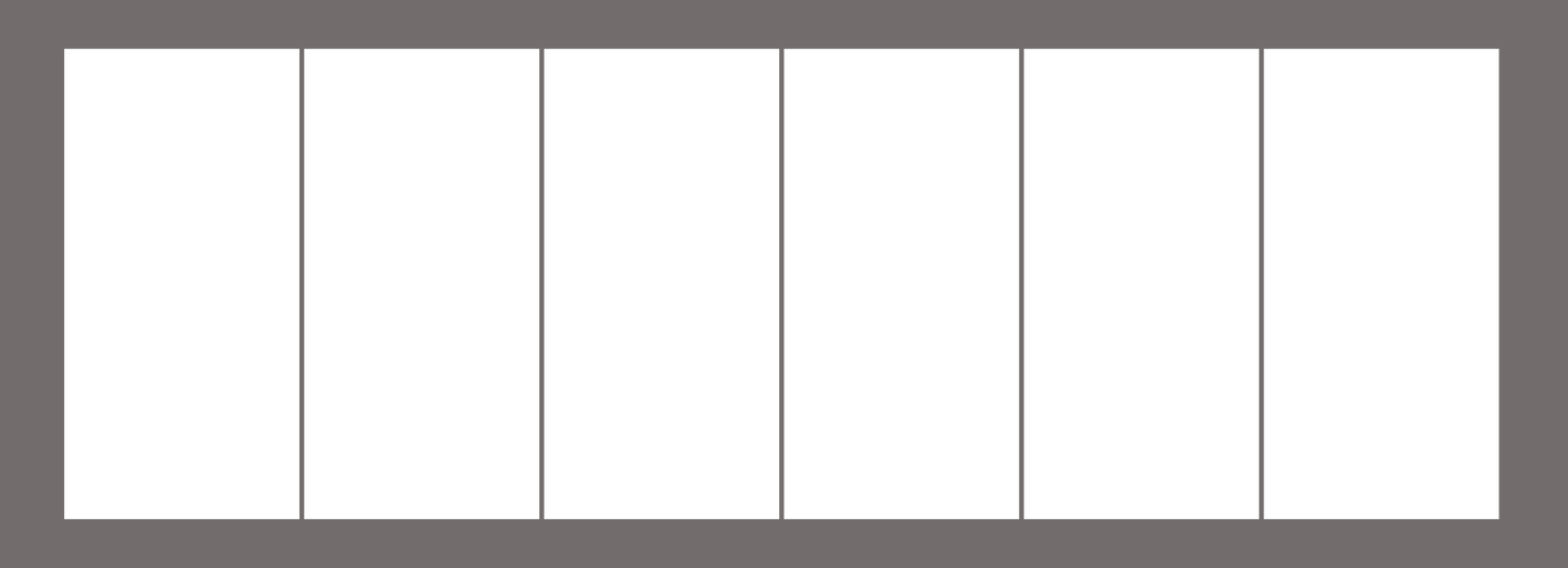 6 Panel Image Split 12" x 24"/panel