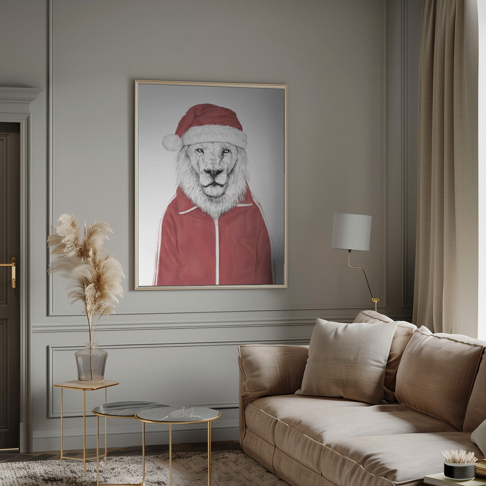 Wall art Santa lion