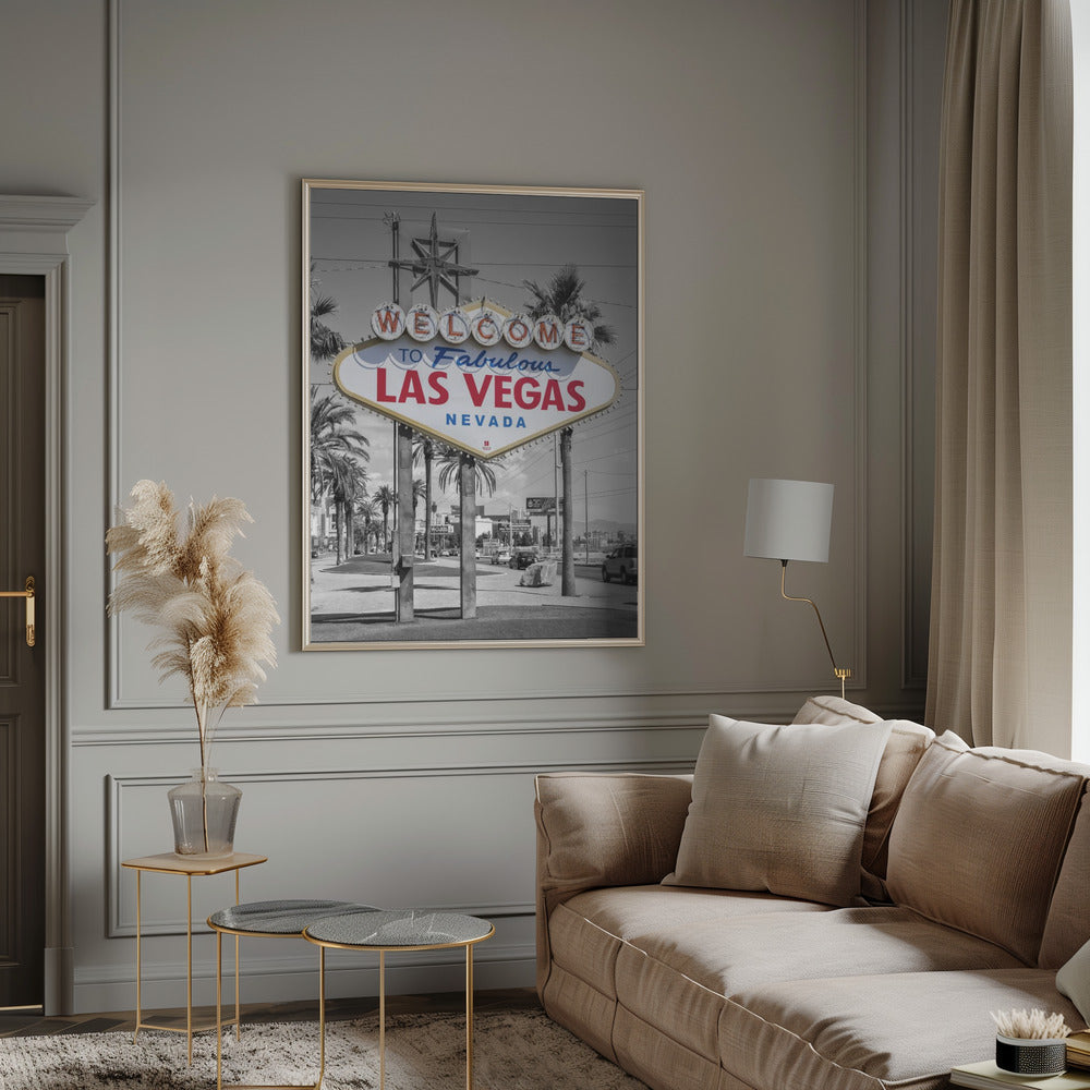 Wall art LAS VEGAS Sign - colorkey